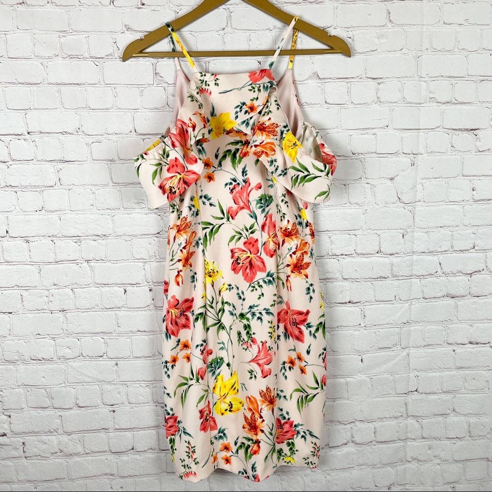 GUESS Floral Off the Shoulder Dress 8